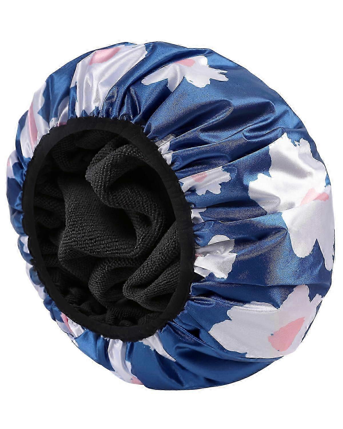 Reusable 3-Layer Terry Shower Cap