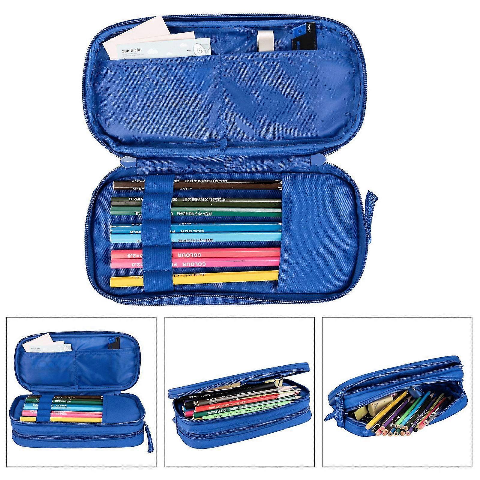 Oxford Fabric Pencil Case With Multiple Compartments