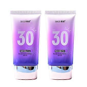 Facial Body Sunscreen Whitening BB Cream Milk UV Sunblock Skin Protective Cream Anti-Aging Oil-control Moisturizing SPF30 - 2pcs