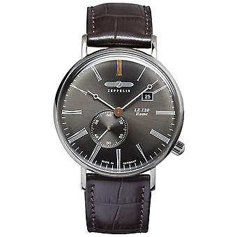 Zeppelin lz120 Rome Swiss Quartz analoge man horloge met koeienhuid armband 7134-2
