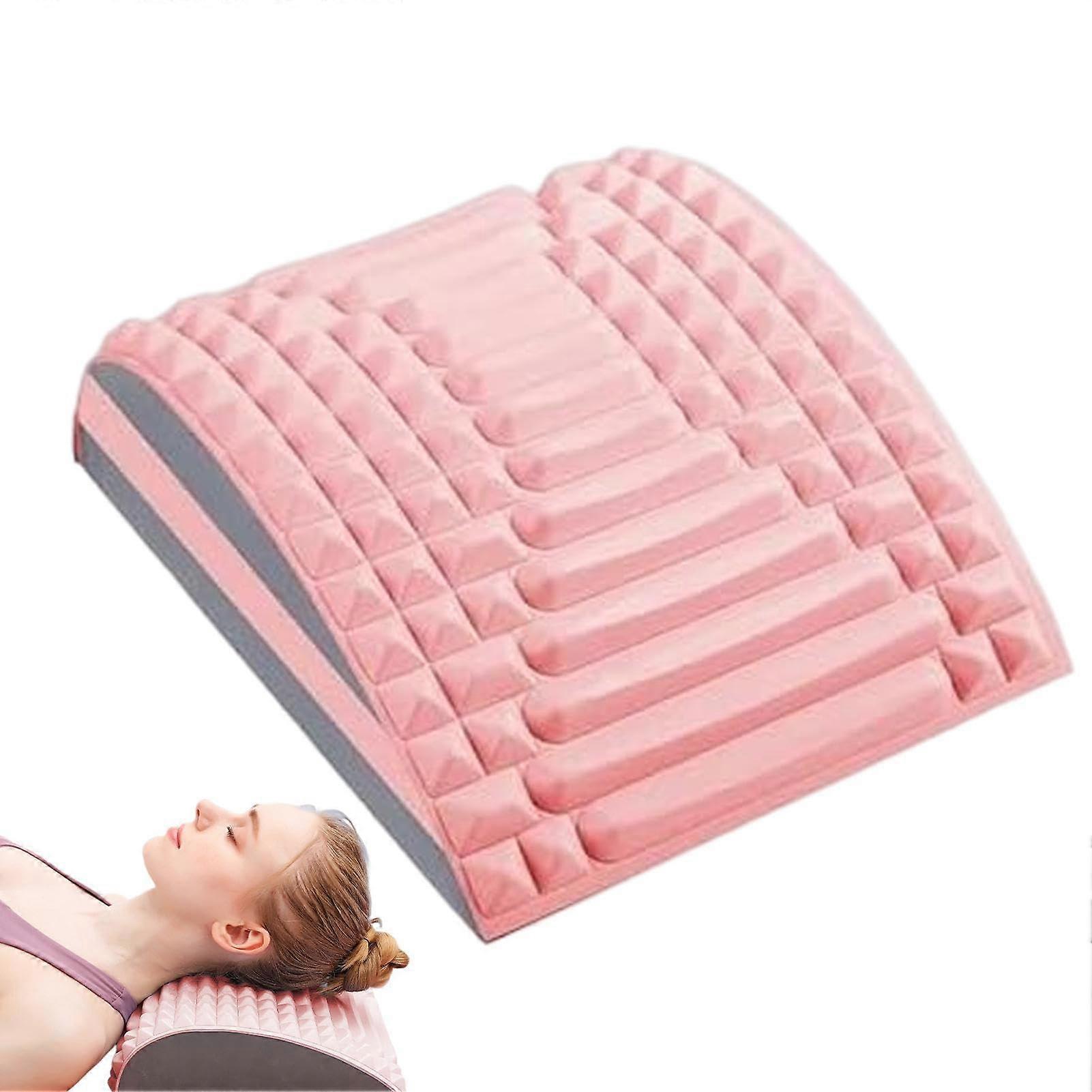 Adjustable Back Stretcher for Lower Back Pain Relief, Lumbar Support Device for Posture Alignment