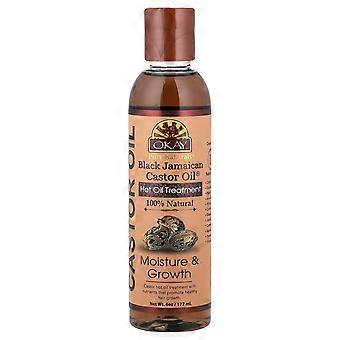 Okay Pure Naturals, Black Jamaican Castor Oil, Hot Oil Treatment, 6 oz (177 ml)