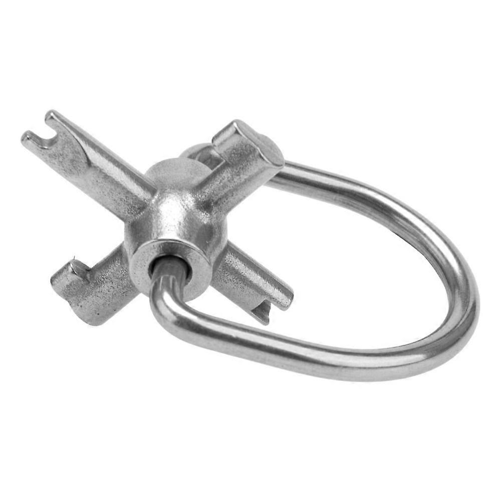 Refrigerant Locking Cap Key with Four Different Interfaces Compatible with R410A R22 Caps