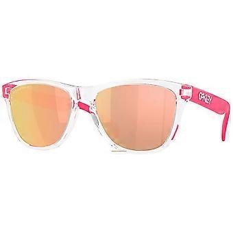 Men's Oakley Frogskins Sunglass 0OO9013-M955 / Clear/Prizm Rose Gold Polarized / One