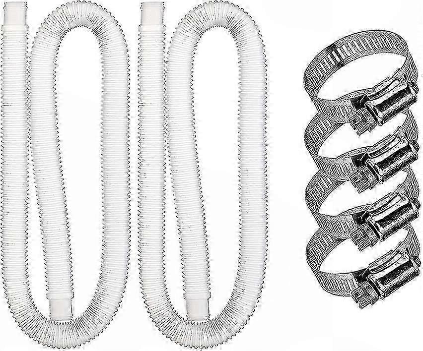 Easy To Install 2 Pack Replacement Pool Drain Hose With Clip
