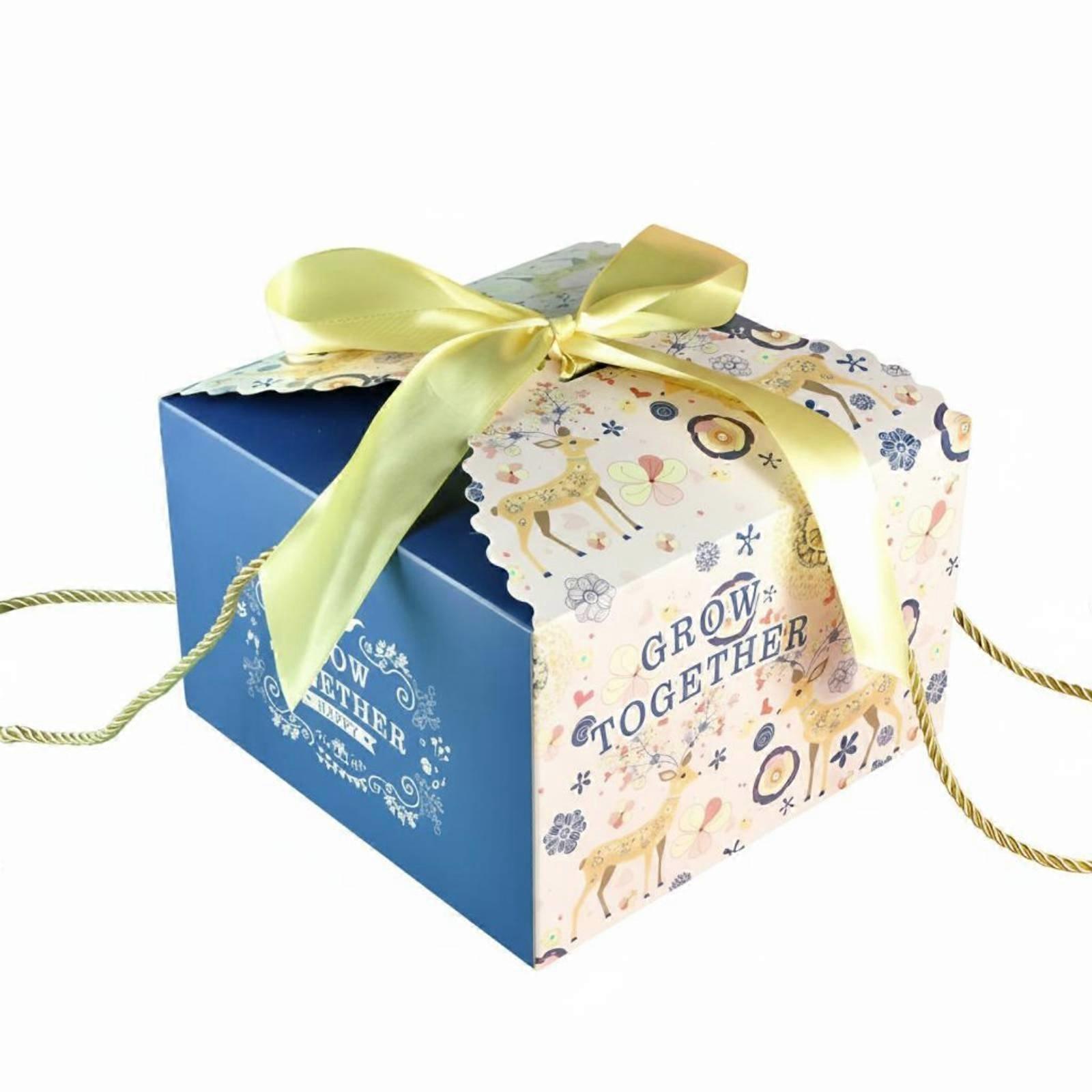 Gift Box, infant Birthday Candy Box, Handheld Empty Packaging, Party return gift