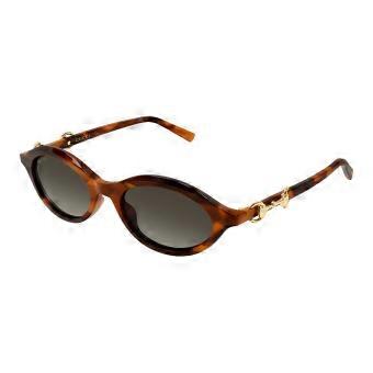 Gucci GG2215S 002 Full Rim Tortoise Women Oval Sunglasses UV3 Original