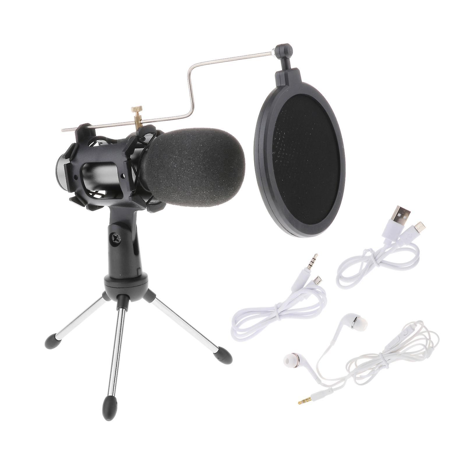 Karaoke Microphone KTV Studio Speech Hand Held Vocal Mic Silver Gray