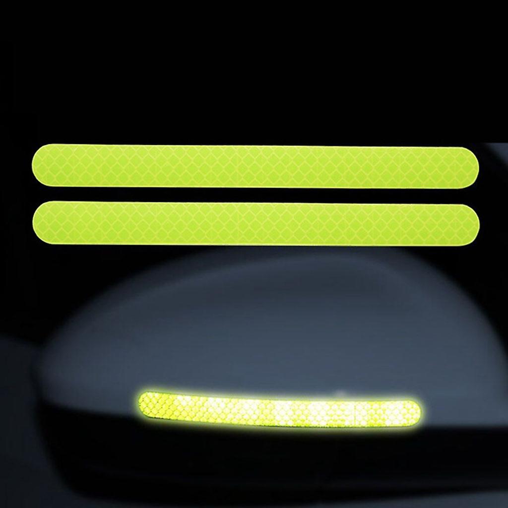 2Pcs/Set Waterproof Self Adhesive Car Reflector Stickers Collision Avoidance