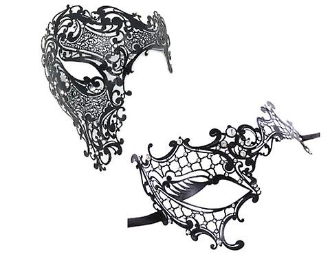 Luxury Venice Mask Masquerade Princess Party Metal Mask Nightclub Show Half Face Mask For Men And Women