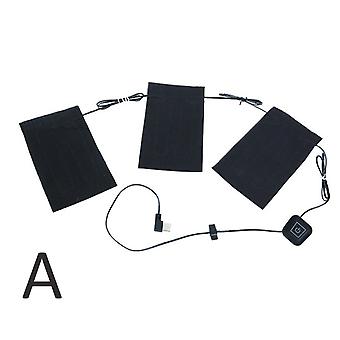 Elektrische USB Weste Jacke Kleidung Heizung Heizkissen Heizung Winter Warm Thermal Erwärmung TELEFON