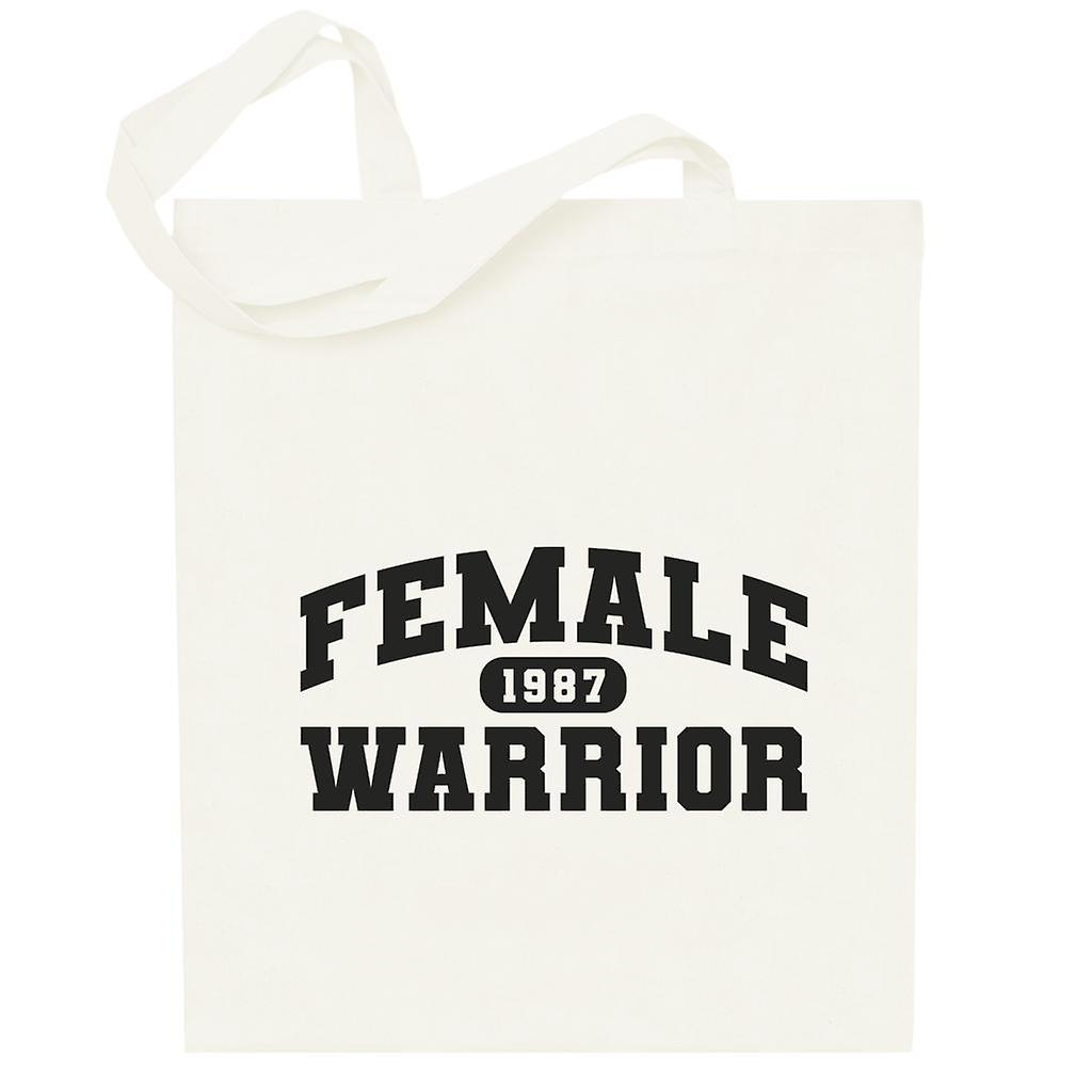 Female Warrior Varsity Totebag