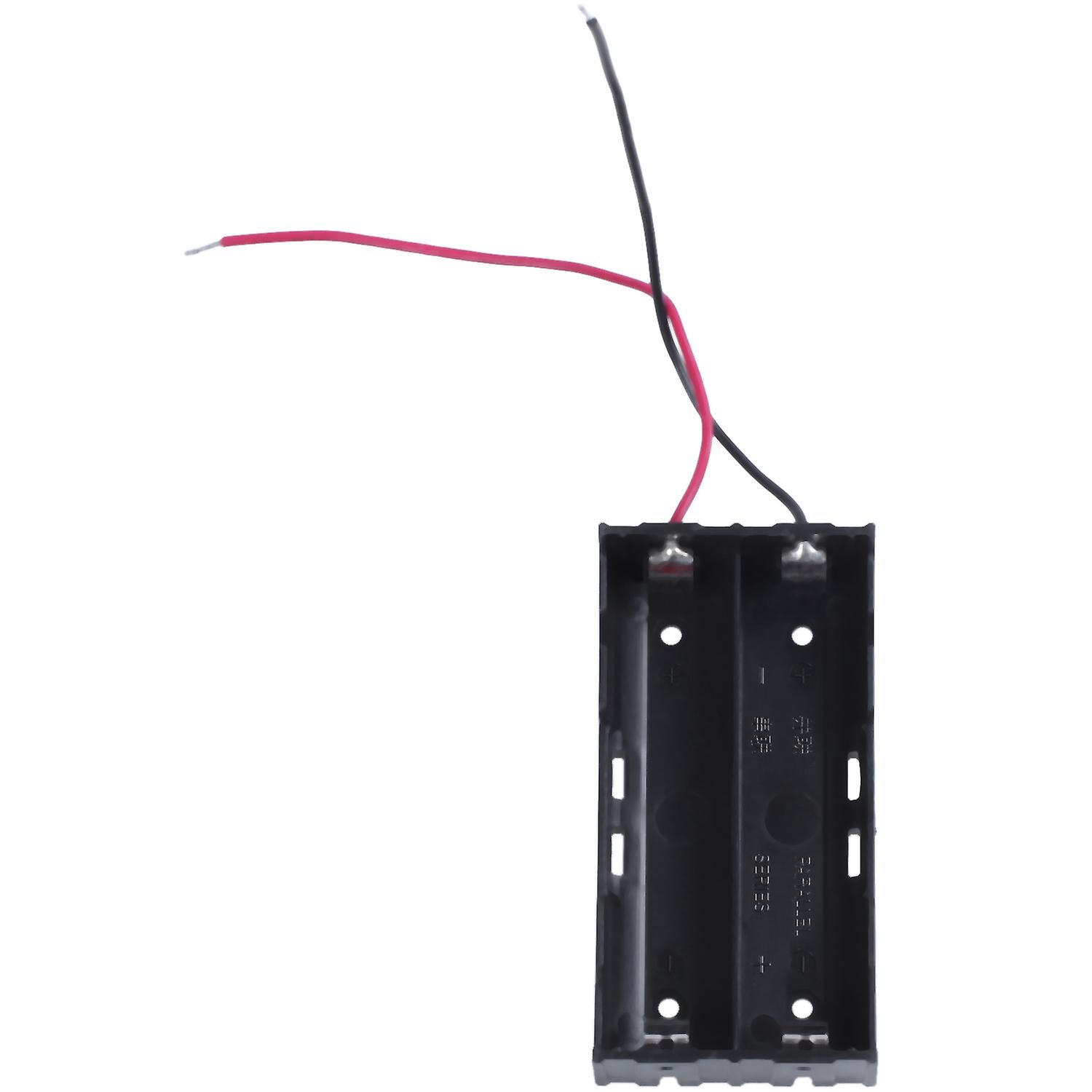 Plastic 2 x 3.7 V Holder Case Black