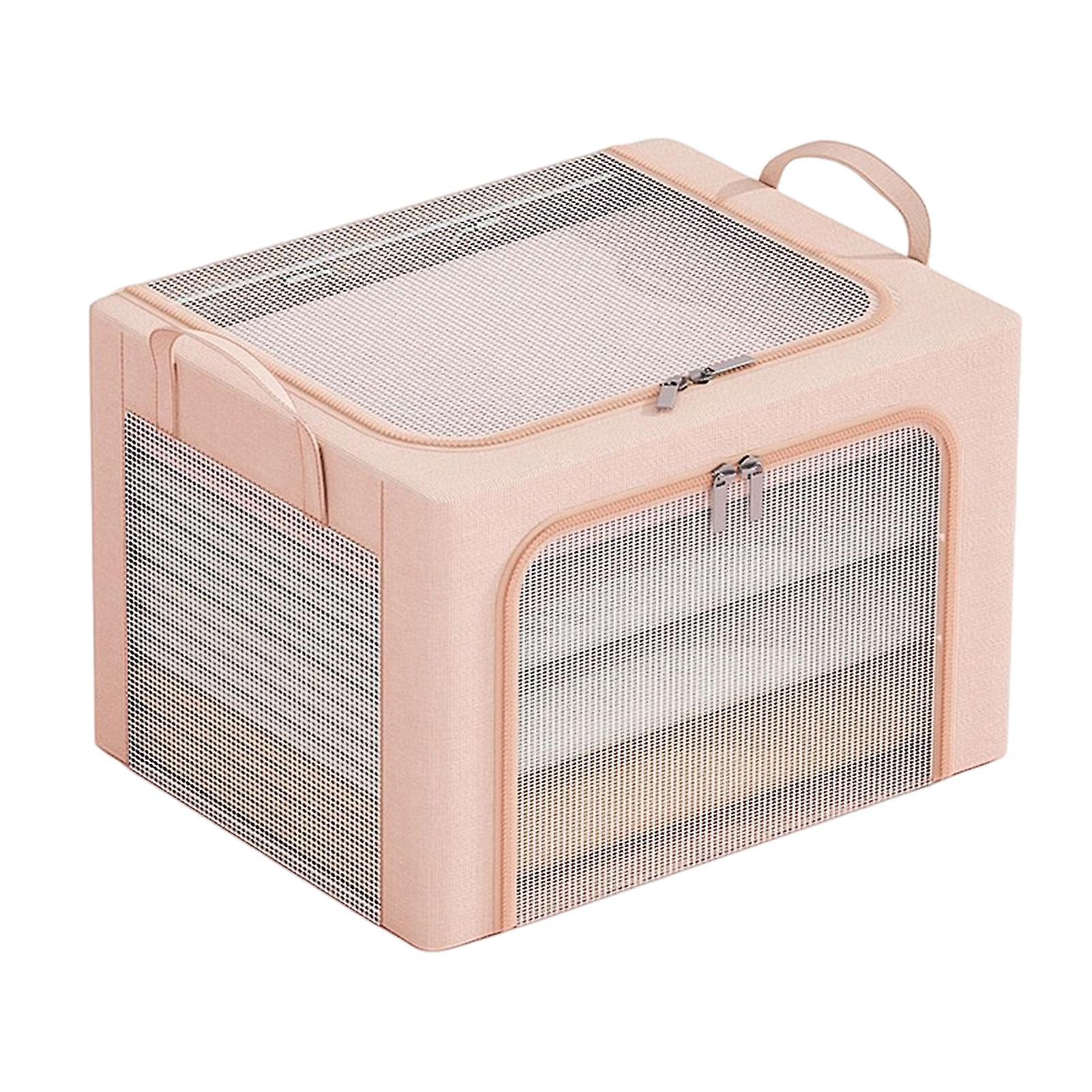 Closet Clothes Storage Box Stackable Clothes Storage Bag With Visual Window Multipurpose Zipper Toys Storage Bag