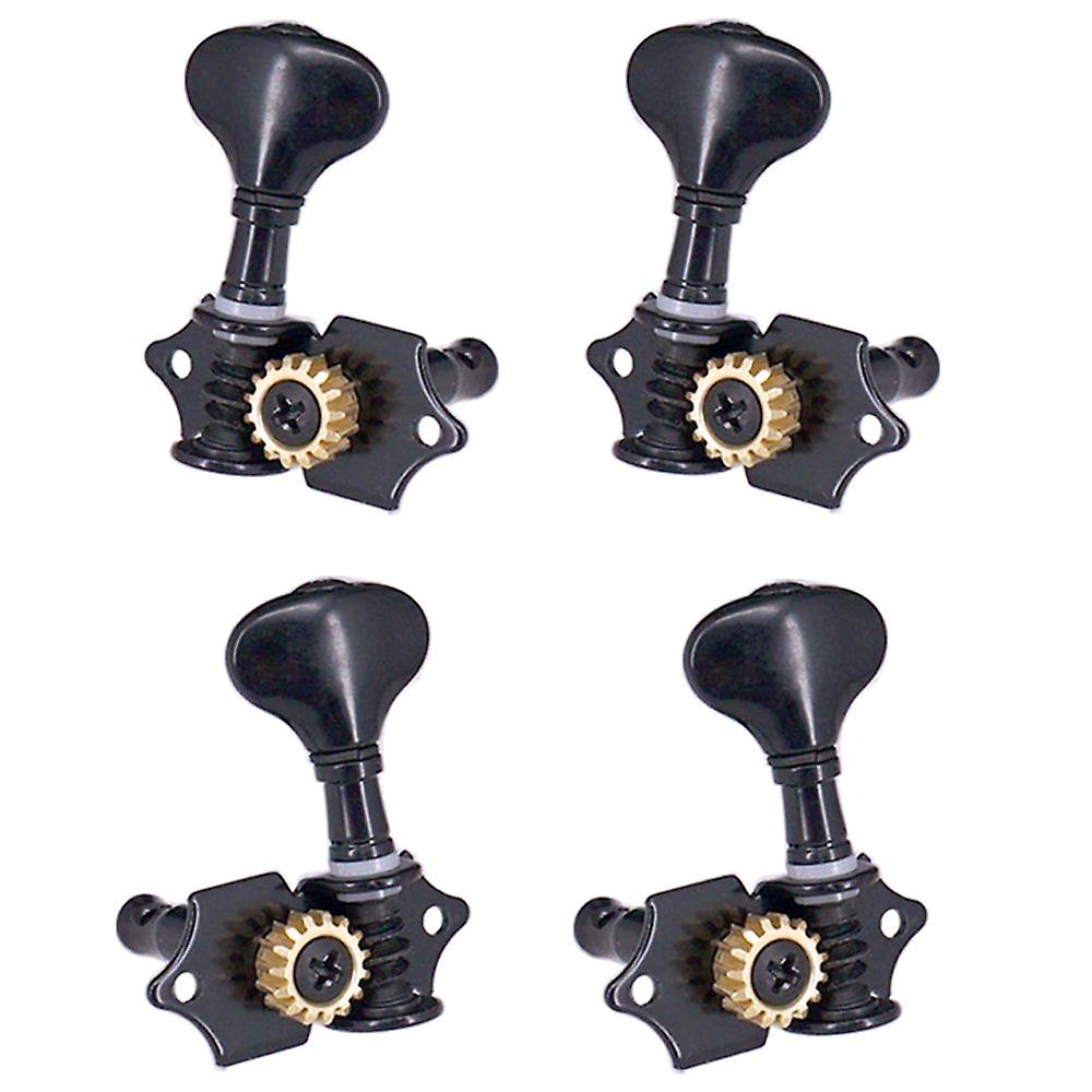 Guitar Open Gear Tuning Pegs Tuners Machine Heads 2r2l For Ukulele Black
