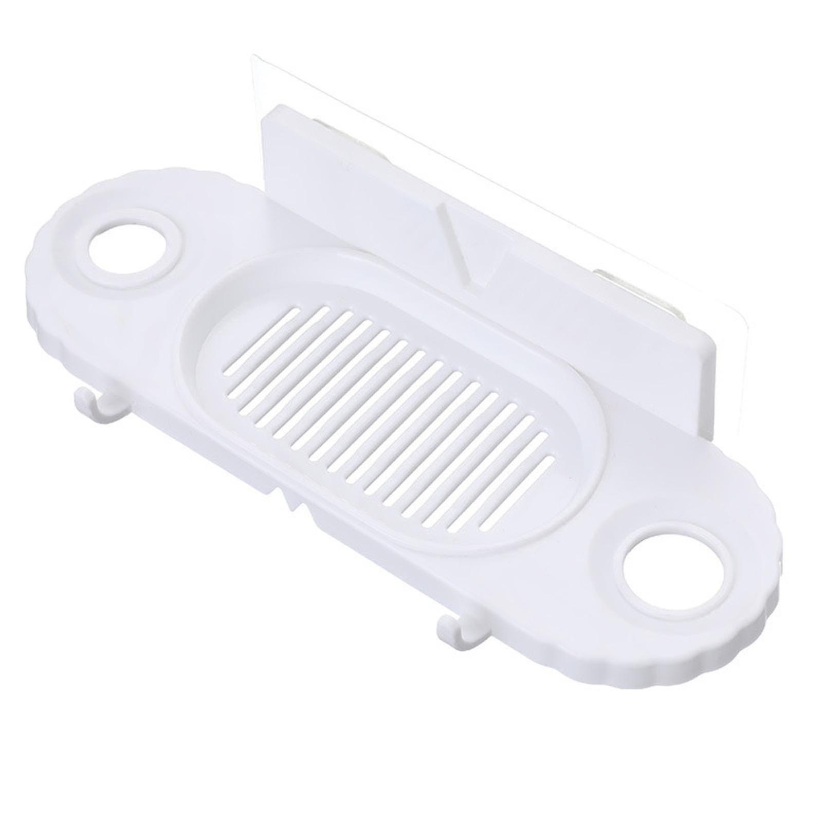 Bathroom Rectangular Wall-mounted No-hole-drain Shower Gel Storage Rack