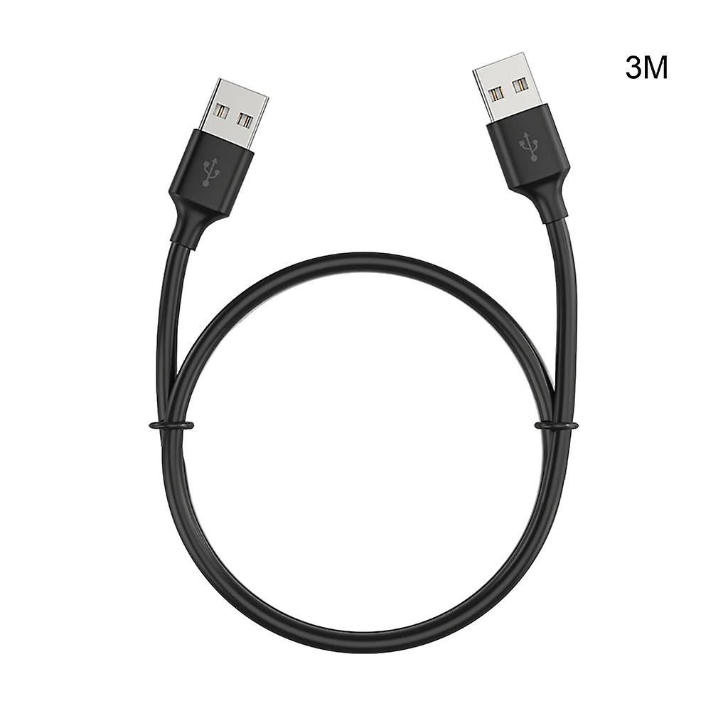 USB A Male to Male Cable Computer Two-end Conversion Wire Data Cord 200m/s