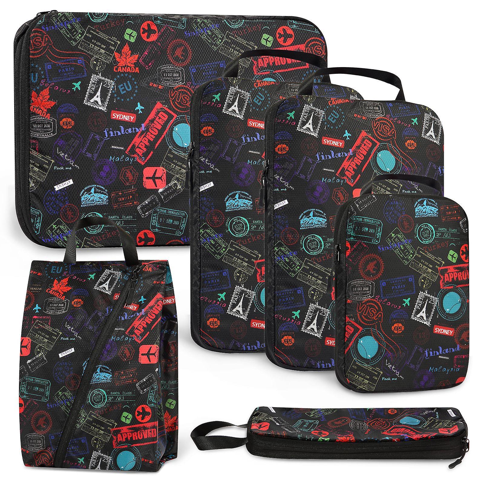 Travel Compression Storage Bag 6 Storage Bags Set Waterproof Portable Compression Storage Bag Set