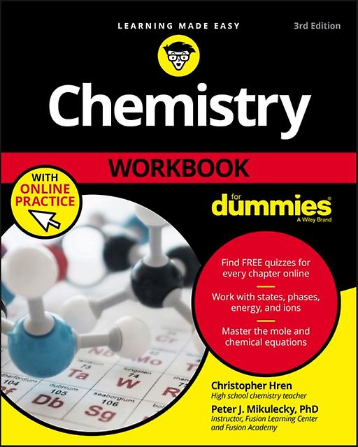 Chemistry Workbook For Dummies With Online Practice by Peter J. Mikulecky Paperback