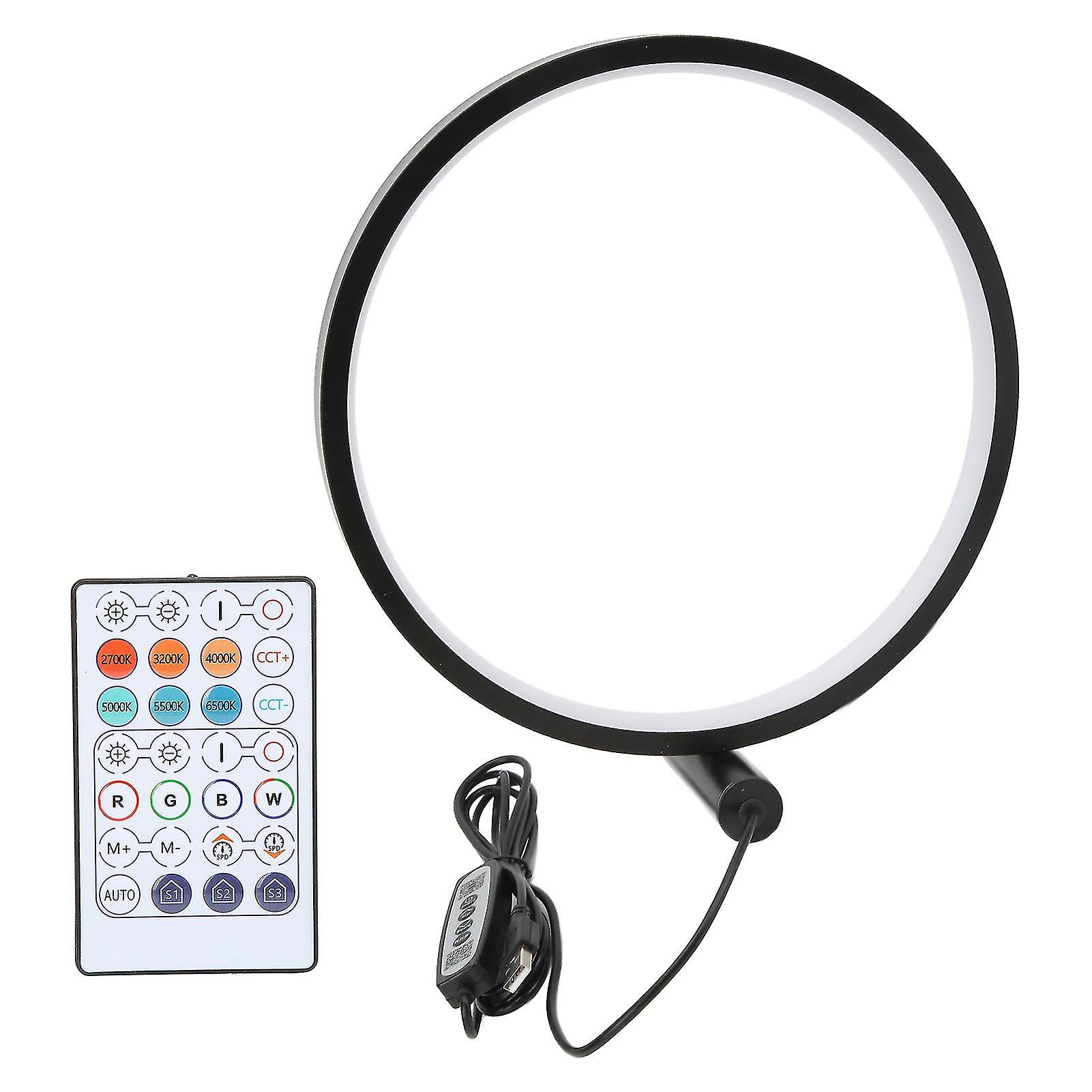 10 Inch Rgb Rhythm Ring Desktop Night Lamp App Remote Sound Control Room Ambient Light