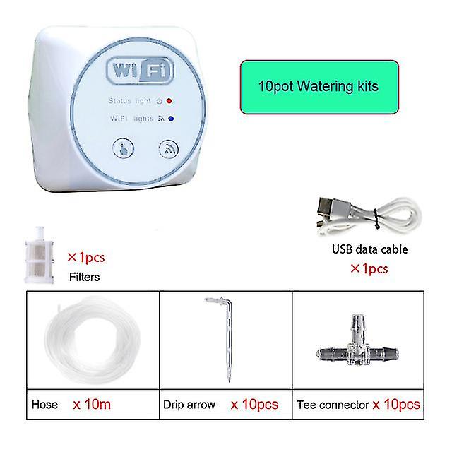 Wifi Smart Garden Irrigation Controller Plant Automatic Drip Irrigation System Mobile Phone Control Watering Timer Device Set