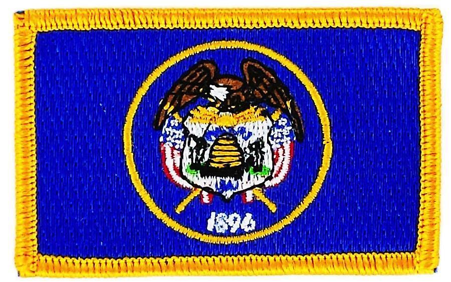 Patch Ecusson Brode Bayrak Utah Thermocollant ABD Amerika