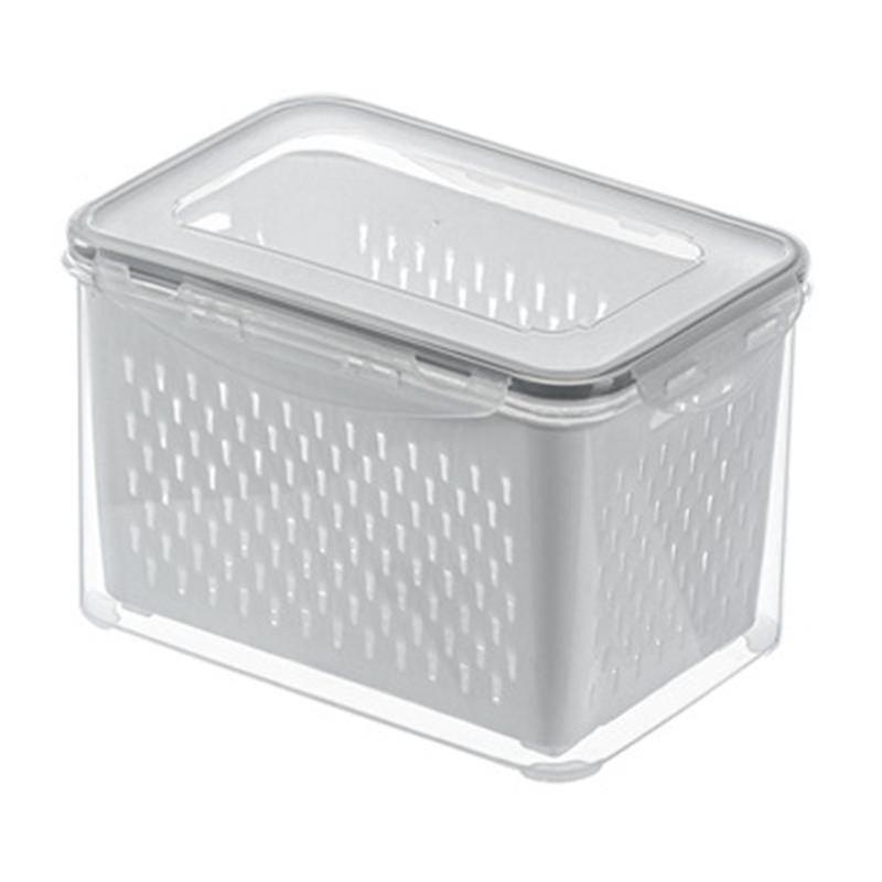1.15L/2L/3L/4.5L/6.2L Fridge Storage Box Large Capacity Solid Construction Plastic All-Purpose Easy 