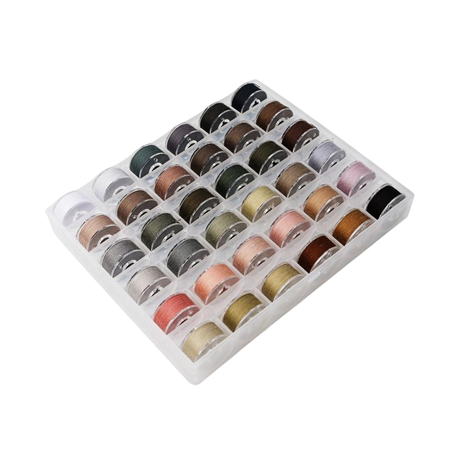 36Pcs Sewing Machine Bobbin Threads for Roll Machine Knitting Craft Supplies StyleD