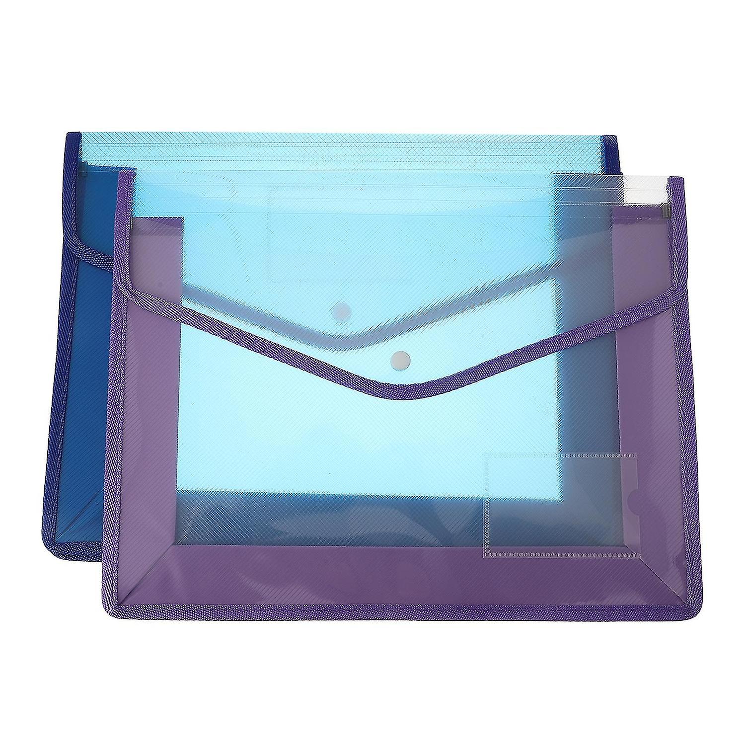 Button File Bag Office Supplies Plastic Wallet Folder