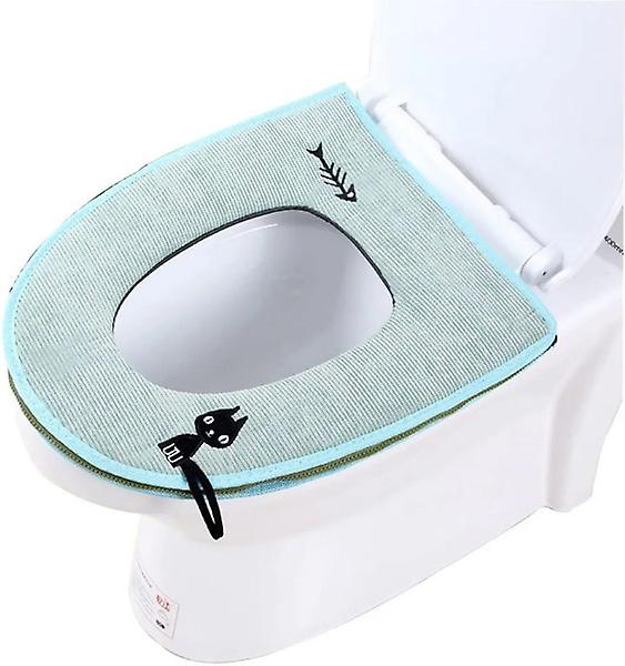 Cojín del asiento del inodoro Cojín del inodoro del baño reutilizable lavable suave grueso