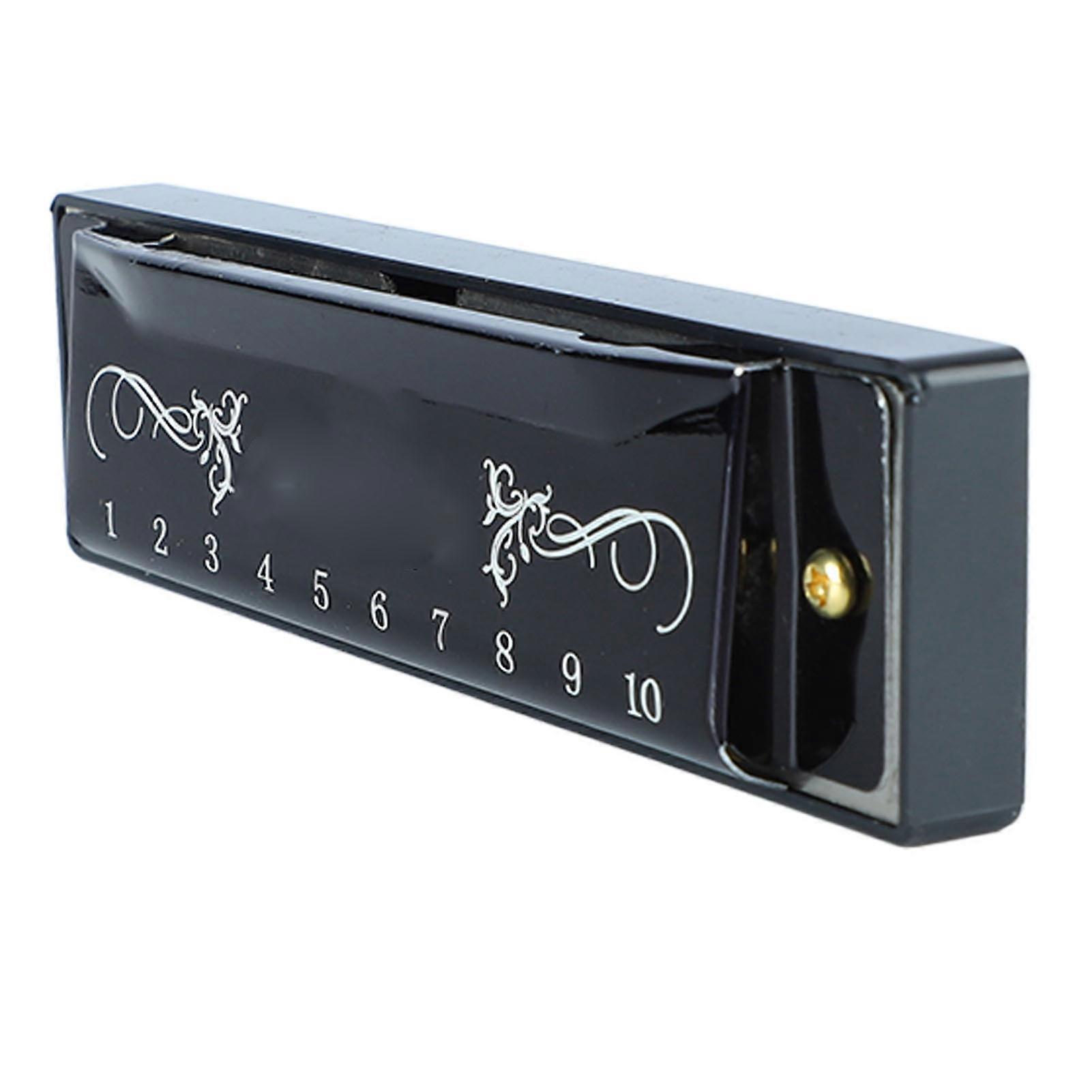 Harmonica 10 Hole 20 Tune C Key Professional Standard Black Case