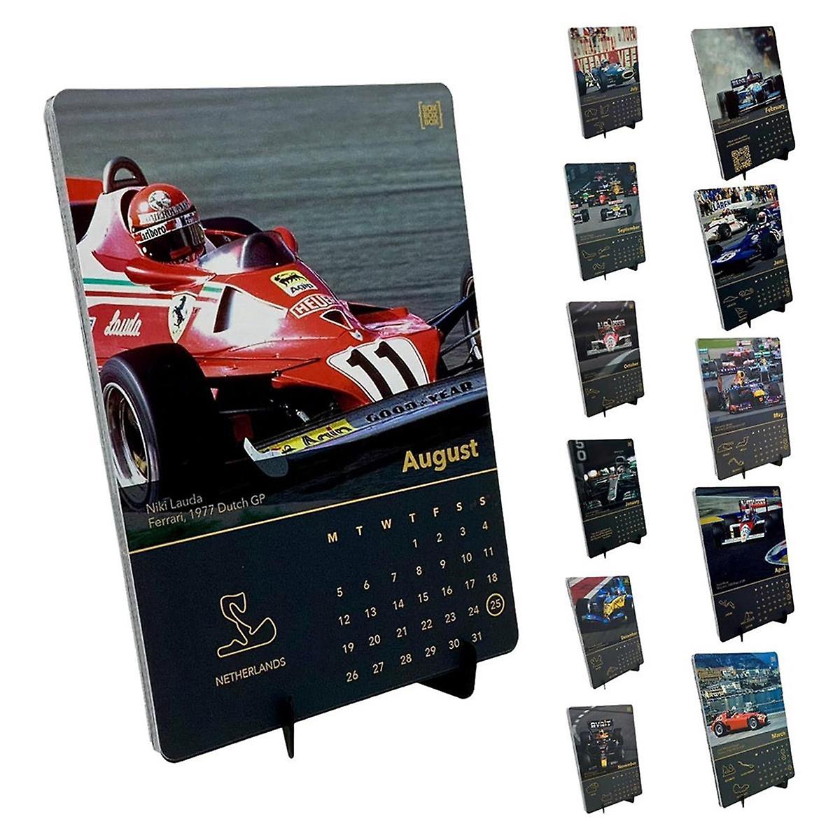 1 stuks autokalender 2024 F1racekalender 20242025 Thuiskalender, 2024 Formule 1kalender voor