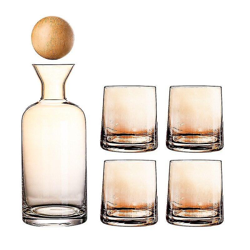 Decanters Multipurpose 250 1100ml Light Luxury Bar Set Whiskey Brandy Vodka Decanter Thin Neck Hip Flask Cup