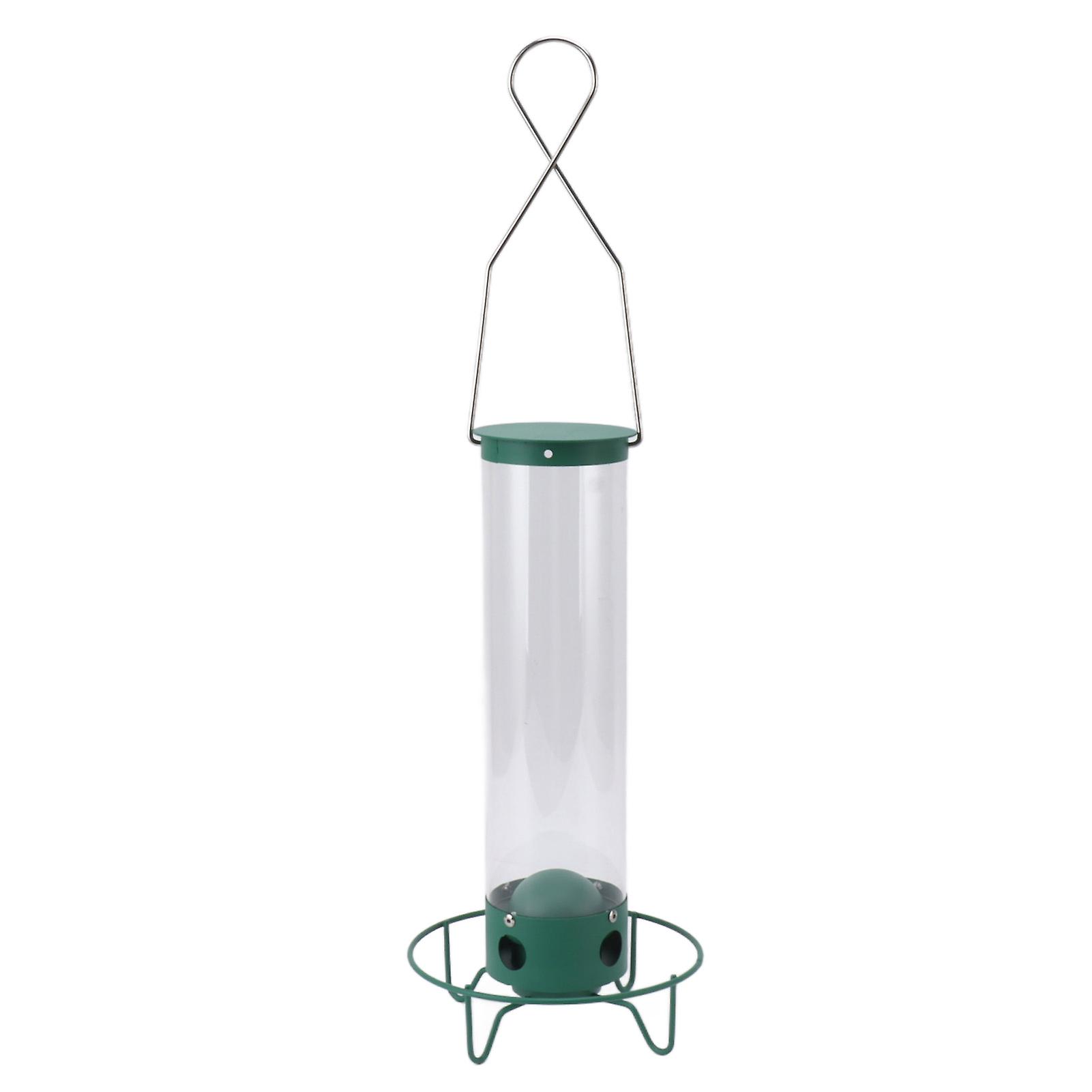 Squirrel Proof Wild Bird Feeder Large Capacity 4 Holes Portable Outdoor Hanging Bird Feeder Easy To Fill Weather Resistant