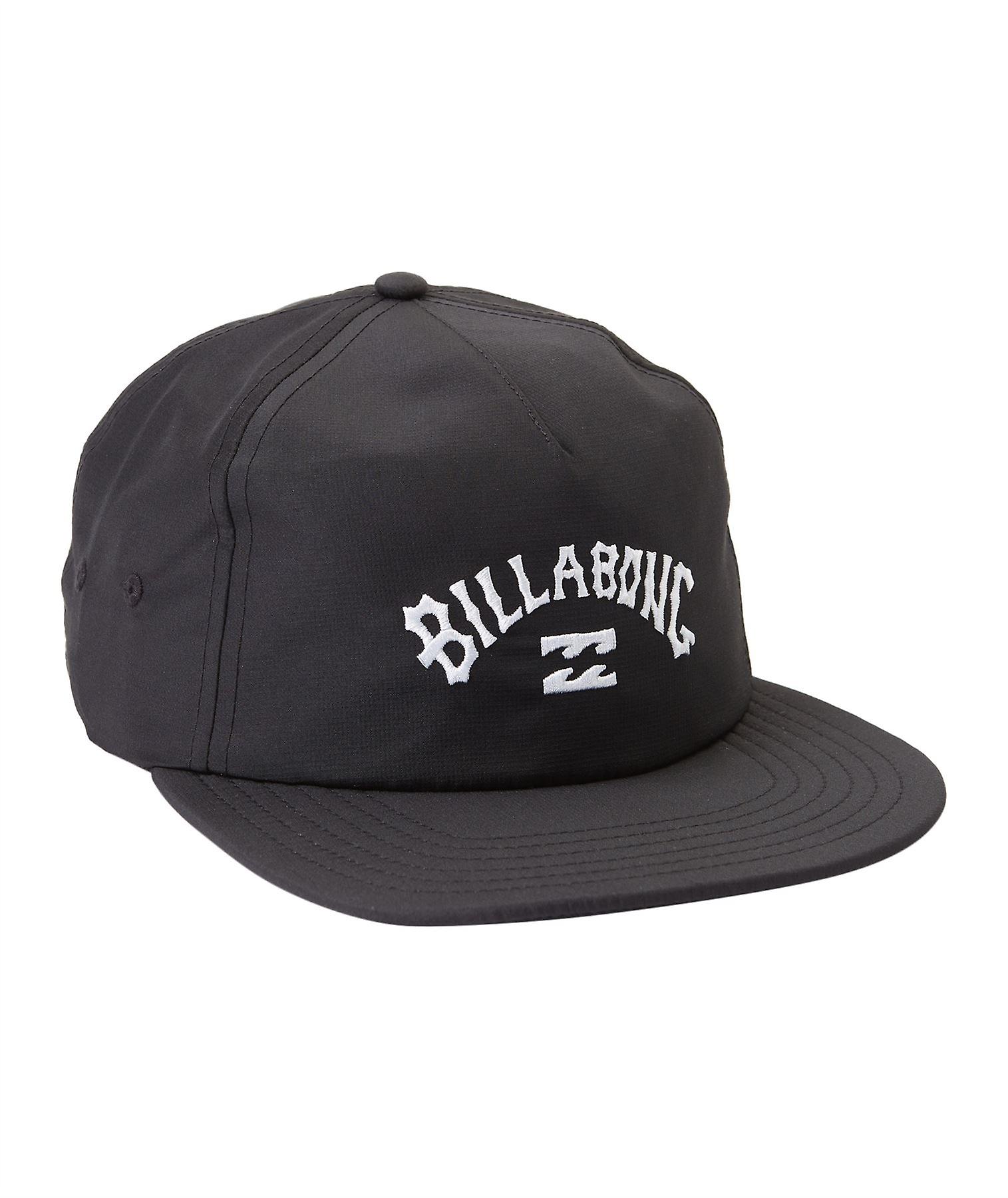 Billabong 6 Panel Mens Adjustable Flat Peak Cap ~ Arch Team