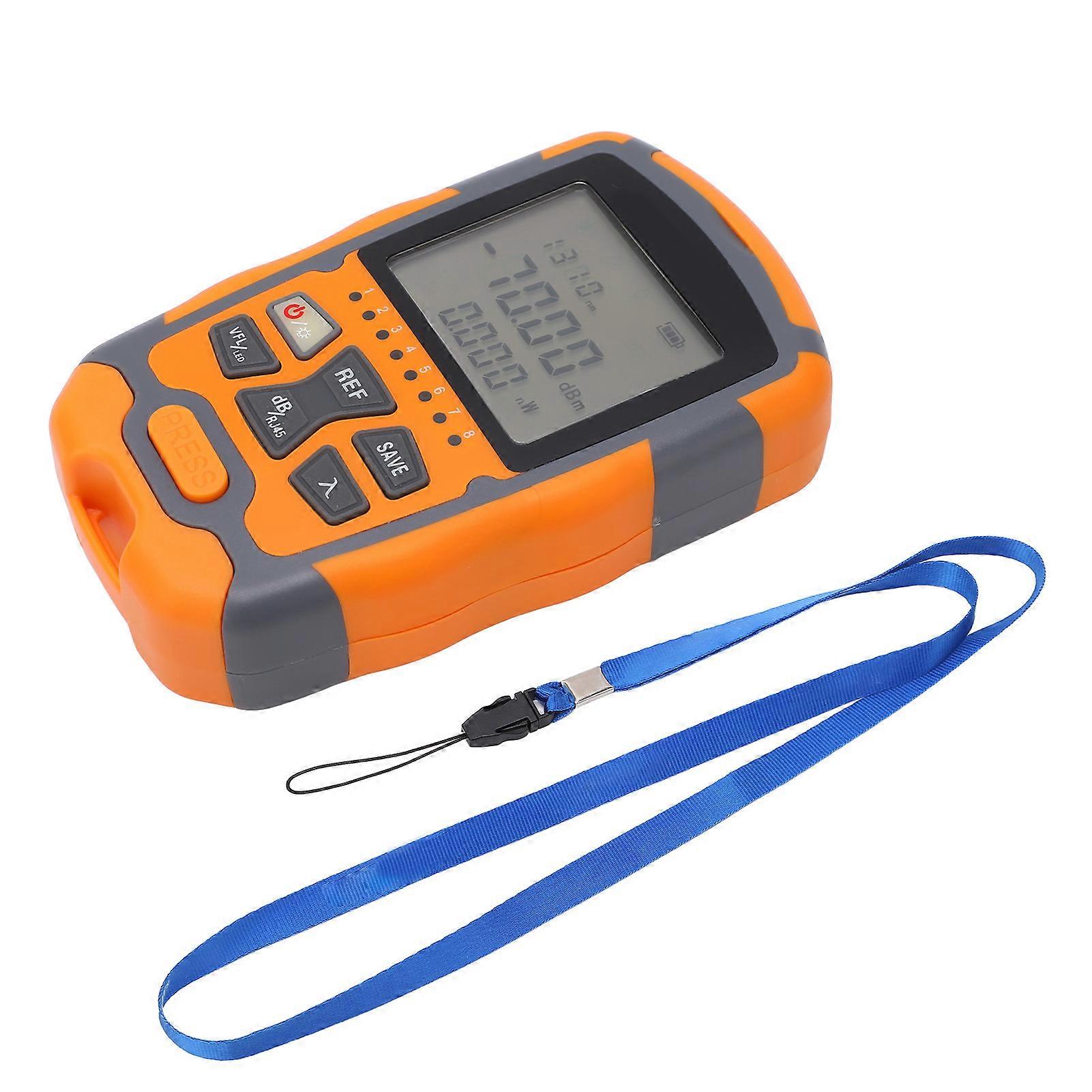 Handheld Optical Power Meter Multifunctional Optical Fiber Cable Tester with LED Light 20MW