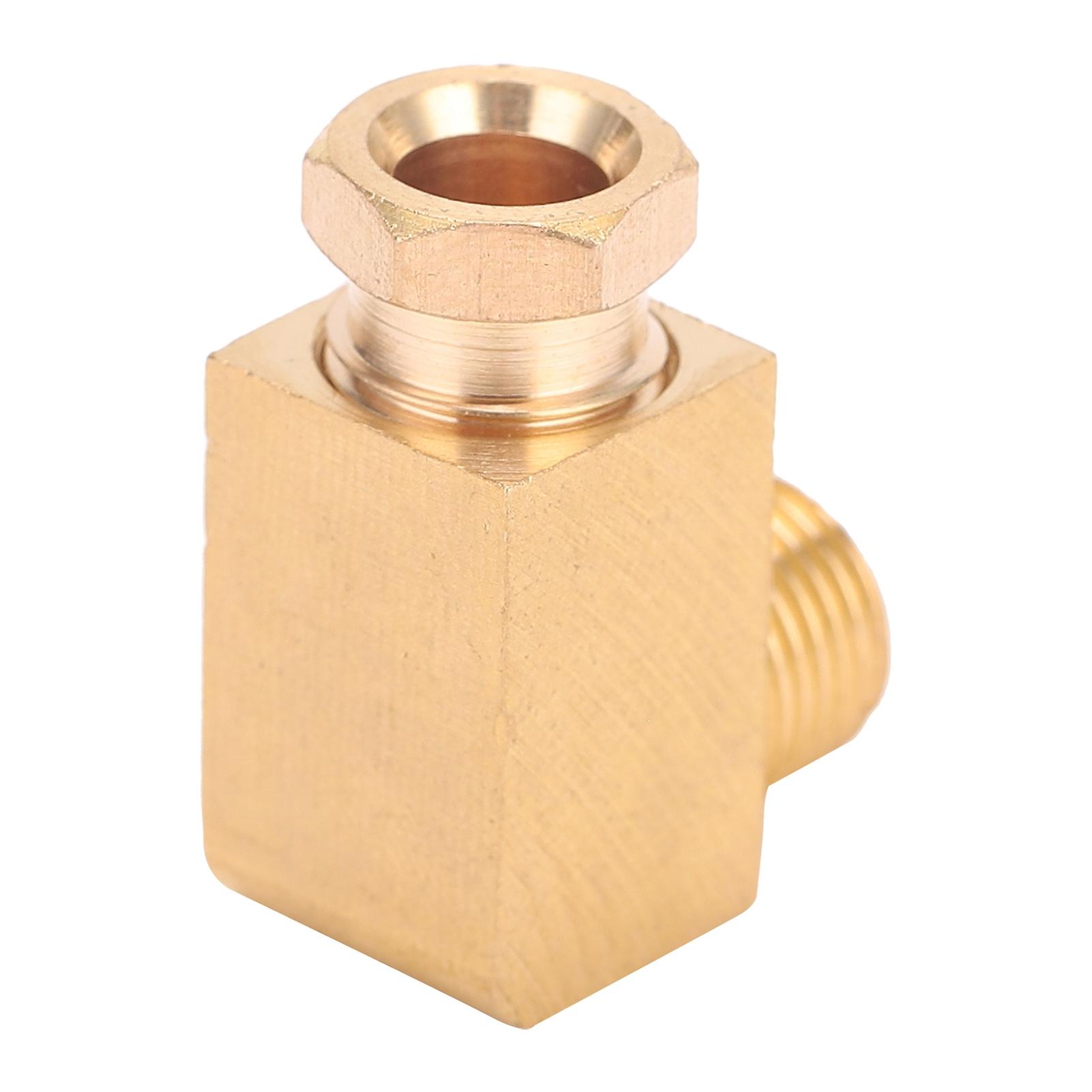 Oil Pipe Fitting Elbow Brass Rectangular Square Block Connector Adapter for Pipe ConnectionPL618 