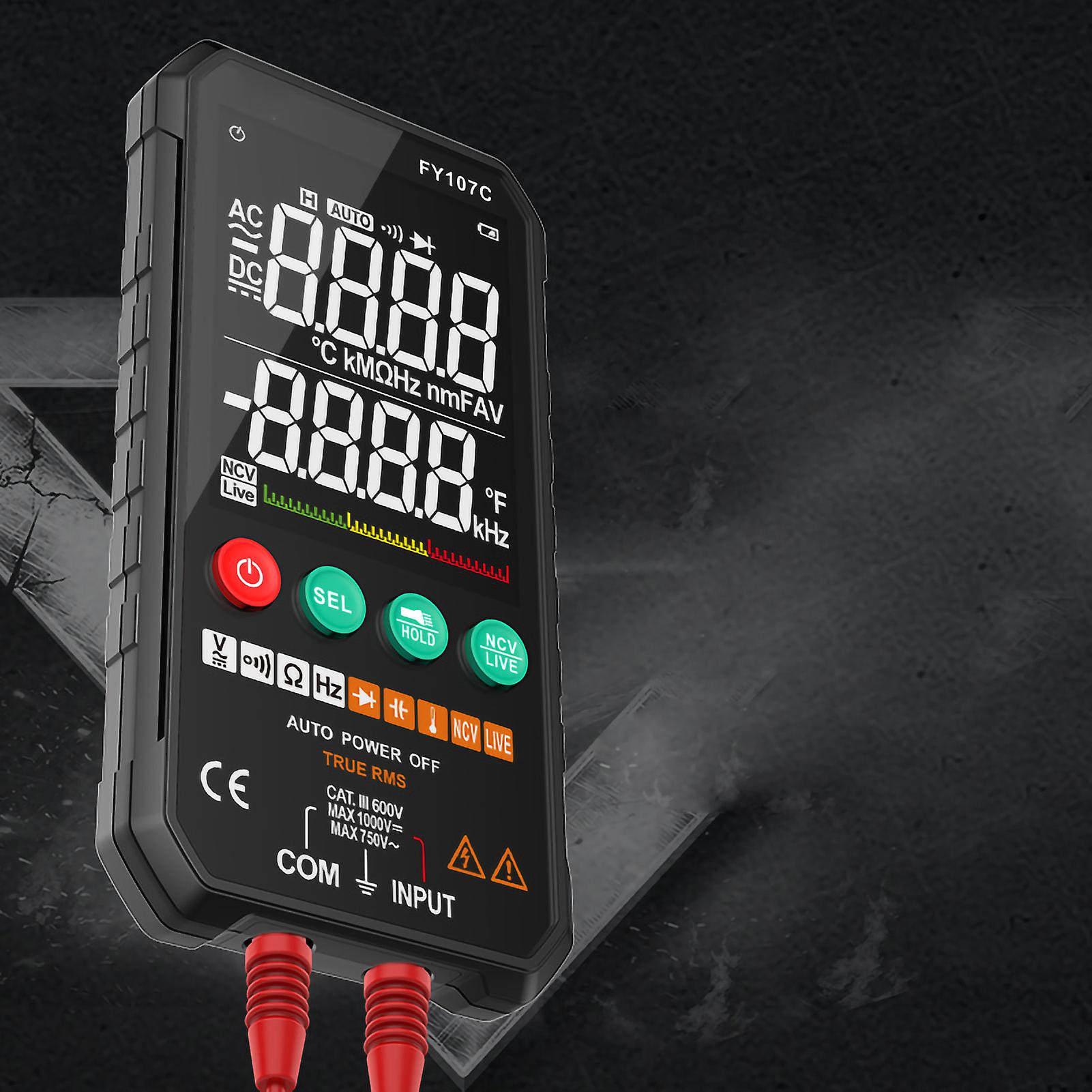 Intelligent Multimeter Multifunctional Automatic Measurement 6000 Count Digital Electrical Tester with HD Display Screen