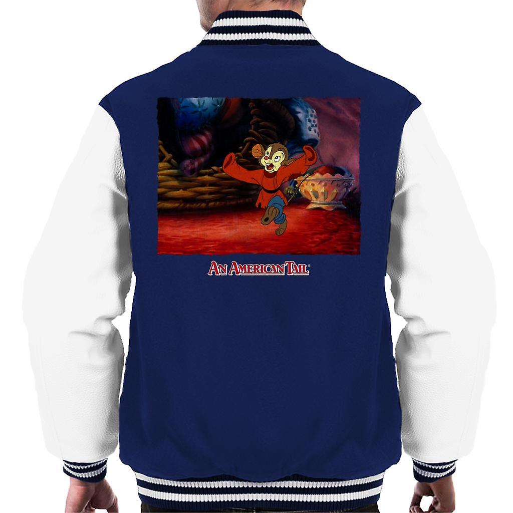 An American Tail Fievel Dancing Men's Varsity Jacket