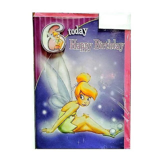 Tinkerbell 6th Birthday Greetings Card