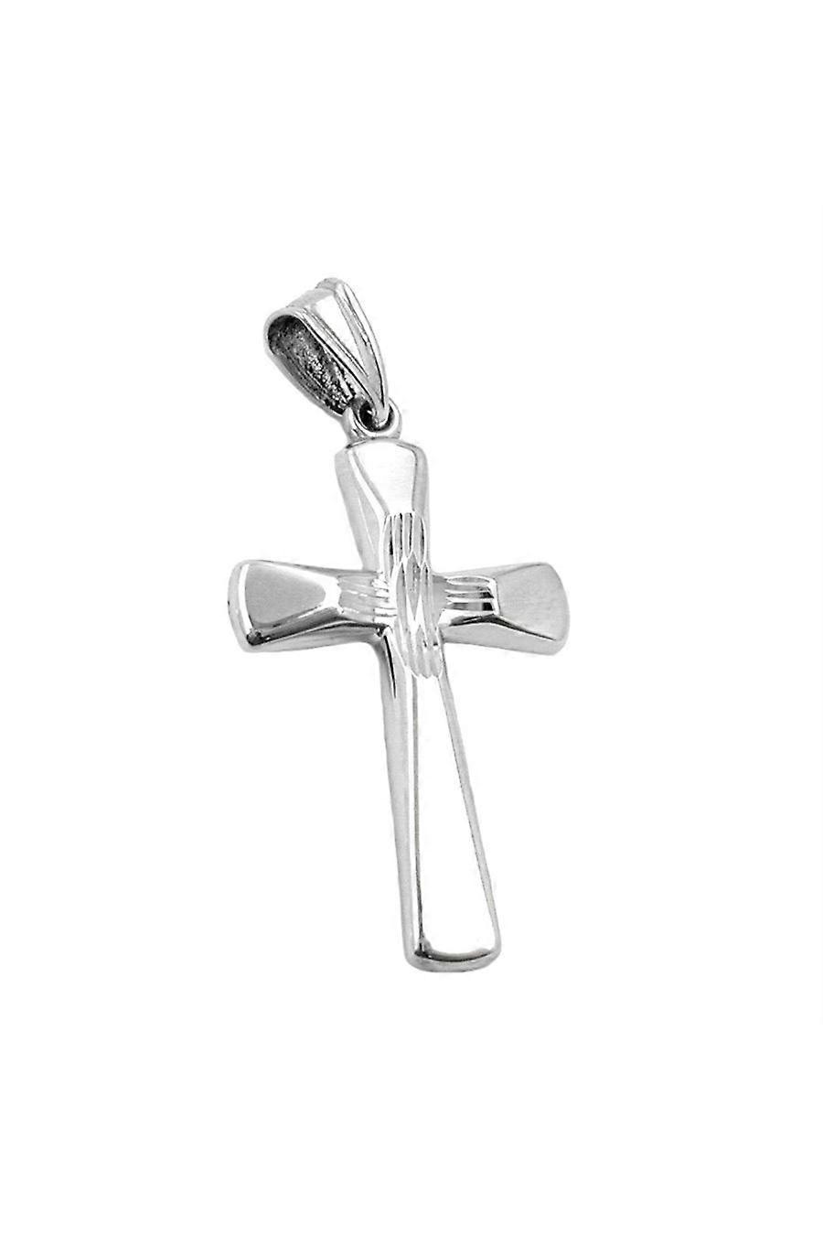 Pendant Cross Diamond Cut Silver 925 - Gl93303