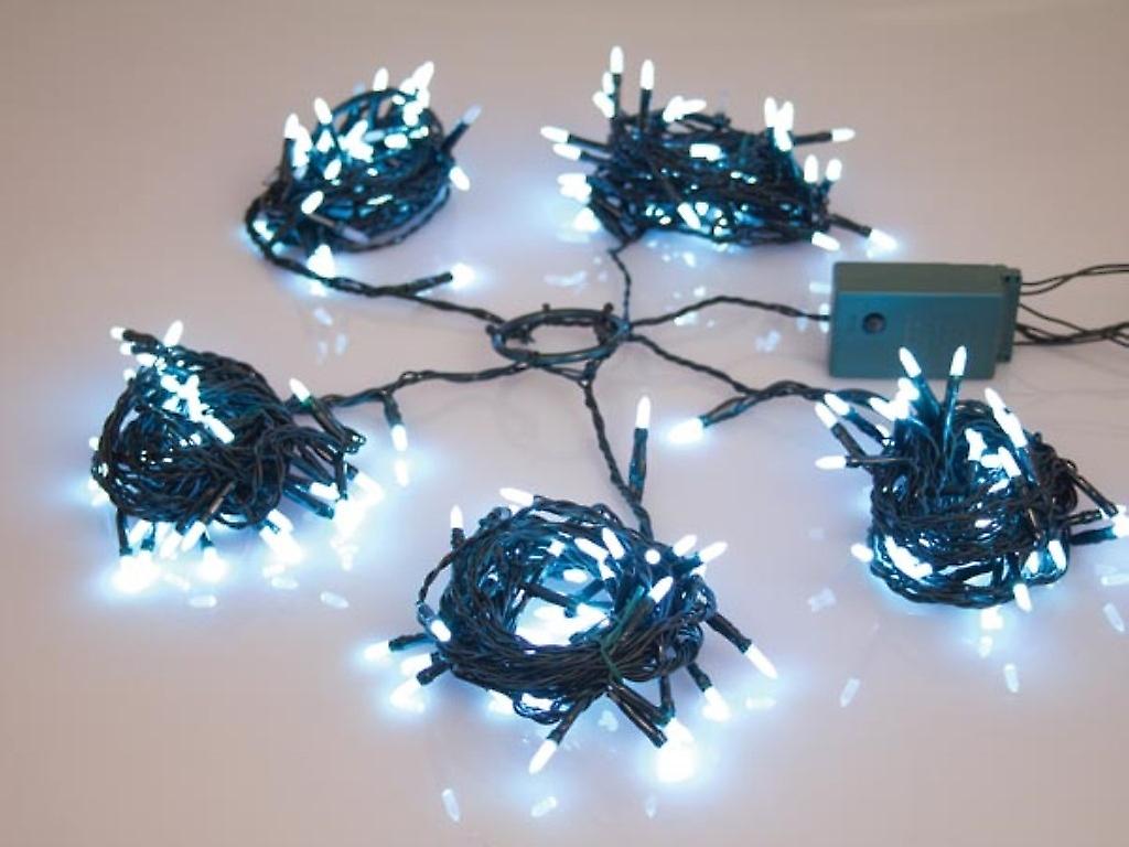 Speed Light Led - 220 white lights - Green wire - Modulator - 24 V (for trees of 180 Cm)
