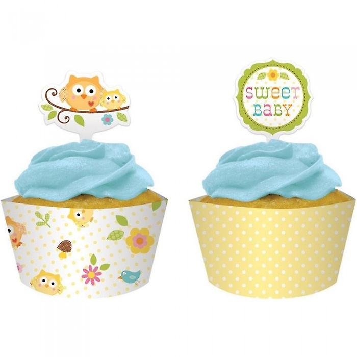 Happi Tree Character Baby Shower Cupcake Wrappers (Pack of 12)
