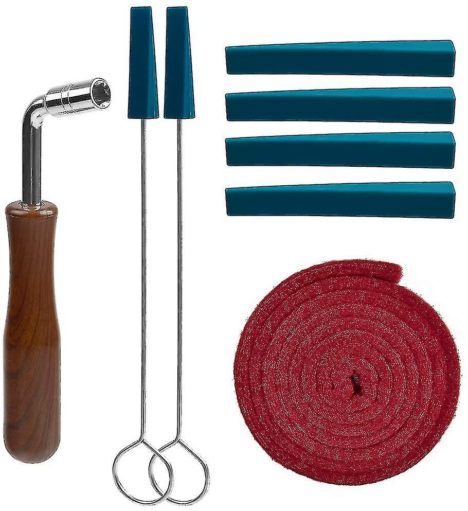 Piano Tuning Kit, Professional Piano Tuner Kit Including Tuning Wrench Hammer, Temperament Strip, Mu