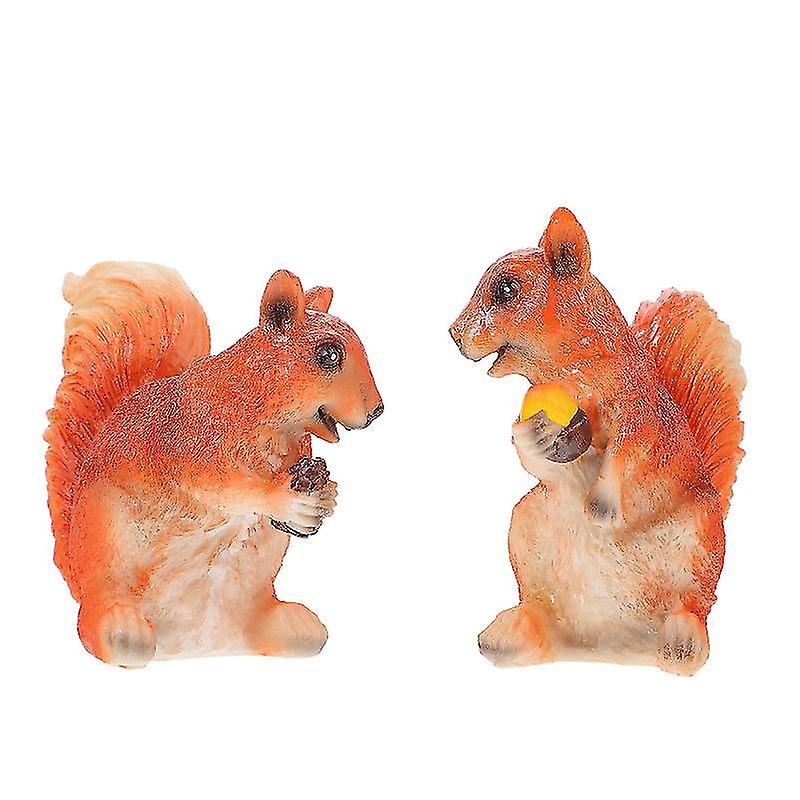 2pcs Harz Eichhörnchen Ornament