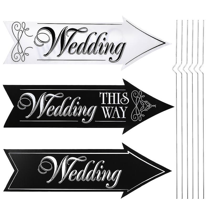 Corrugated Plastic Road Sign For Wedding