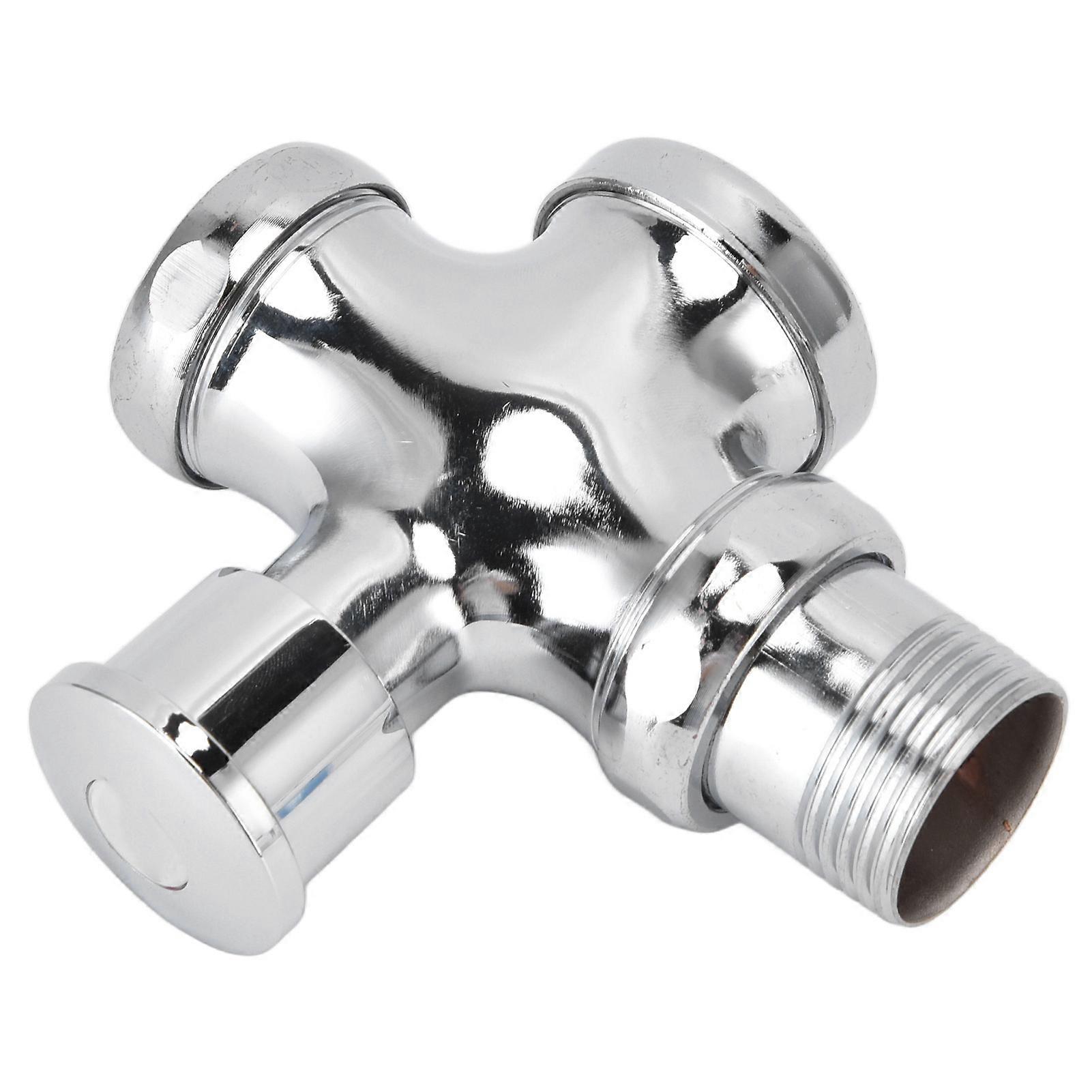 Urinal Flush Valve with Push Button Toilet Delay Flushing Valve Toilet Tank Parts Replacement DN20 DN25