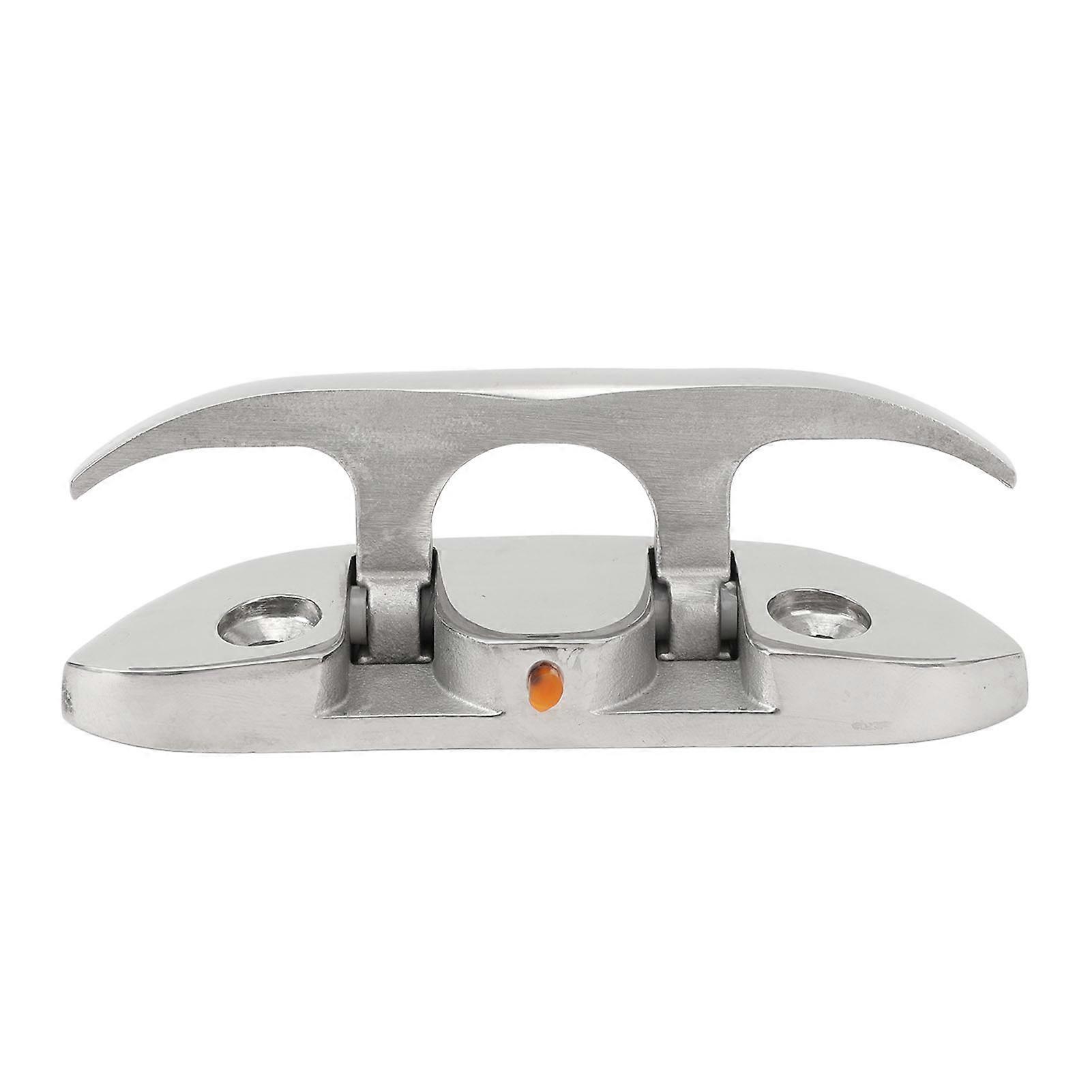 4 قطع 4.7 بوصة قارب قابل للطي Cleat 316 الفولاذ المقاوم للصدأ الوجه قفص الاتهام رباط مربط البحرية سطح السفينة حبل مربط الملحقات