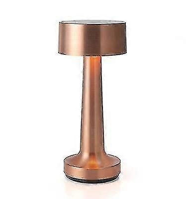 Touch Sensor Bar Rechargeable Table Lamps (Rose Gold)