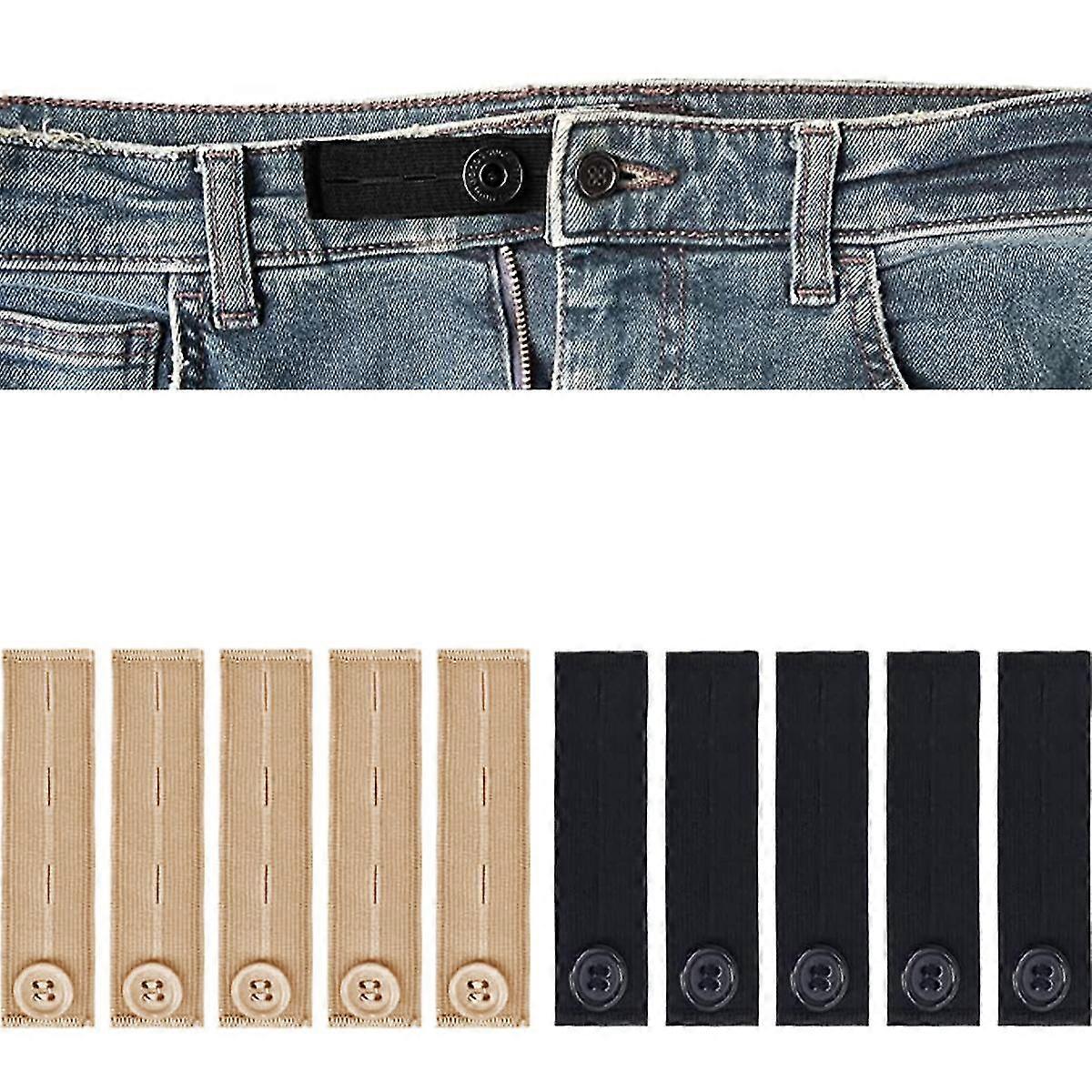 Elastic Waist Extenders For Pregnant Or Plus Size Pants And Shorts10